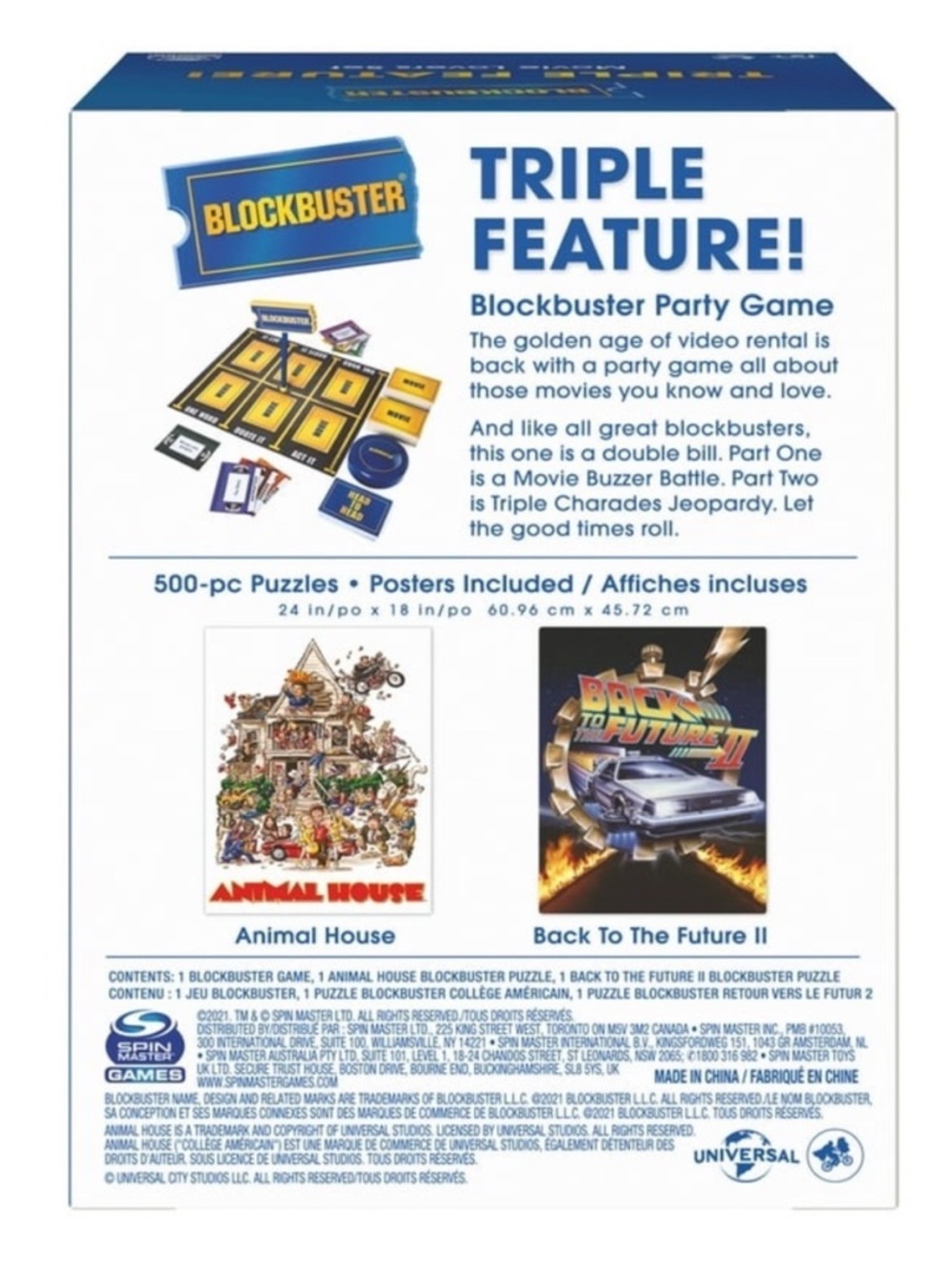 Blockbuster Triple Feature! Movie Lovers Set - Puzzles & Game - Picture 3 of 5
